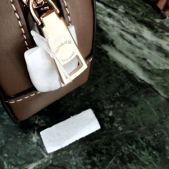 NWT Coach Mini Serena Signature Canvas Metallic Star Snowflake Bag - Picture 14 of 16